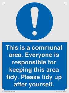 MH5939: This is a communal area. Everyone is responsible for keeping this area tidy.