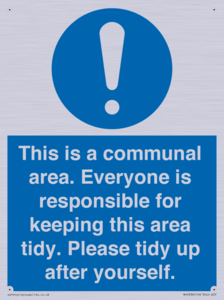 MH5939: This is a communal area. Everyone is responsible for keeping this area tidy.