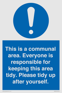 MH5939: This is a communal area. Everyone is responsible for keeping this area tidy.