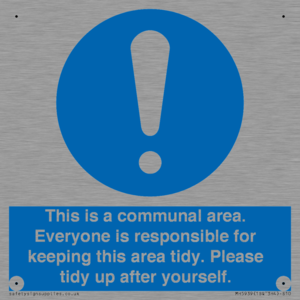 MH5939: This is a communal area. Everyone is responsible for keeping this area tidy.