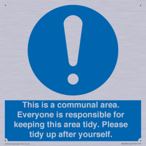 MH5939: This is a communal area. Everyone is responsible for keeping this area tidy.