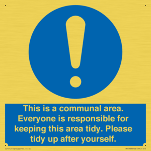 MH5939: This is a communal area. Everyone is responsible for keeping this area tidy.