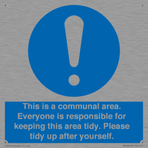 MH5939: This is a communal area. Everyone is responsible for keeping this area tidy.