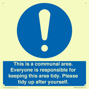 MH5939: This is a communal area. Everyone is responsible for keeping this area tidy.