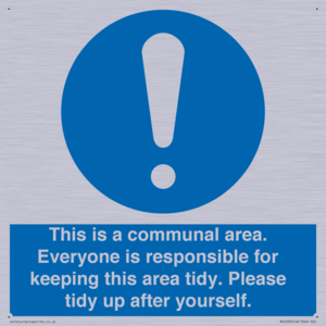MH5939: This is a communal area. Everyone is responsible for keeping this area tidy.