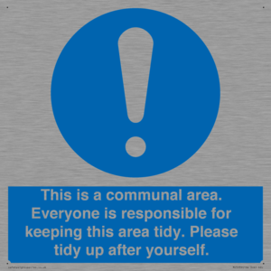 MH5939: This is a communal area. Everyone is responsible for keeping this area tidy.
