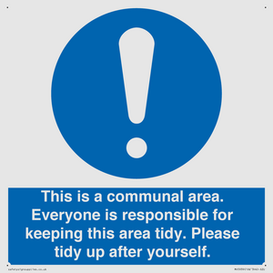 MH5939: This is a communal area. Everyone is responsible for keeping this area tidy.