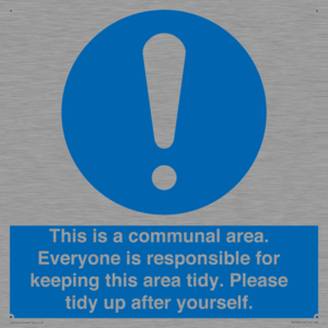 MH5939: This is a communal area. Everyone is responsible for keeping this area tidy.