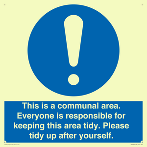 MH5939: This is a communal area. Everyone is responsible for keeping this area tidy.