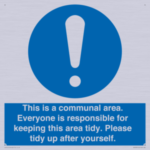 MH5939: This is a communal area. Everyone is responsible for keeping this area tidy.