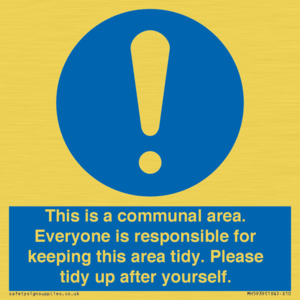 MH5939: This is a communal area. Everyone is responsible for keeping this area tidy.
