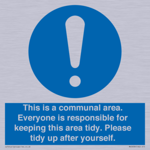 MH5939: This is a communal area. Everyone is responsible for keeping this area tidy.