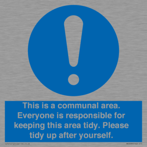 MH5939: This is a communal area. Everyone is responsible for keeping this area tidy.