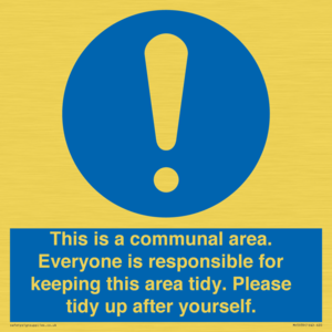 MH5939: This is a communal area. Everyone is responsible for keeping this area tidy.
