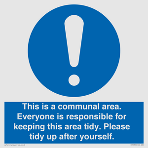 MH5939: This is a communal area. Everyone is responsible for keeping this area tidy.