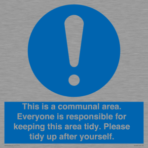 MH5939: This is a communal area. Everyone is responsible for keeping this area tidy.