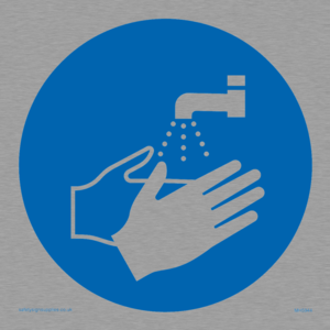 MH5944: Hand wash symbol