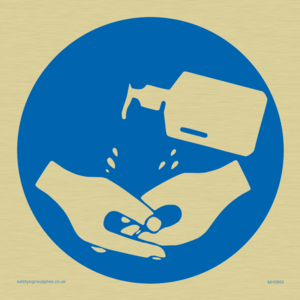 MH5955: Hand sanitiser symbol