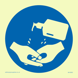MH5955: Hand sanitiser symbol