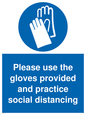 MH5977: Please use the gloves provided and practice social distancing