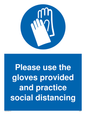 MH5977: Please use the gloves provided and practice social distancing