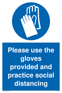 MH5977: Please use the gloves provided and practice social distancing