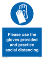 MH5977: Please use the gloves provided and practice social distancing