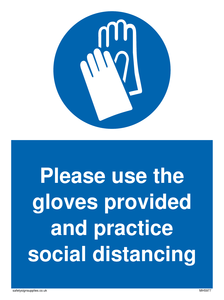 MH5977: Please use the gloves provided and practice social distancing