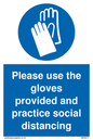 MH5977: Please use the gloves provided and practice social distancing
