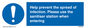 MH6003: Help prevent the spread of infection. Please use the sanitiser station when entering