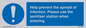 MH6003: Help prevent the spread of infection. Please use the sanitiser station when entering