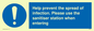 MH6003: Help prevent the spread of infection. Please use the sanitiser station when entering