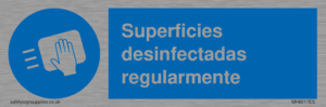 MH6017ES: Superficies desinfectadas regularmente