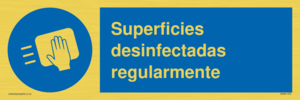 MH6017ES: Superficies desinfectadas regularmente