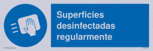MH6017ES: Superficies desinfectadas regularmente
