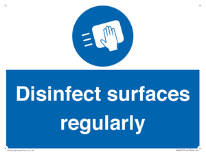 MH6017: Disinfect surfaces regularly