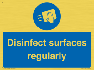 MH6017: Disinfect surfaces regularly