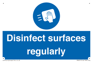 MH6017: Disinfect surfaces regularly