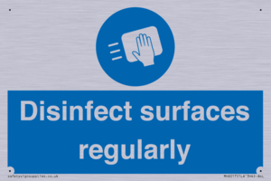 MH6017: Disinfect surfaces regularly
