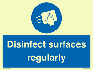 MH6017: Disinfect surfaces regularly