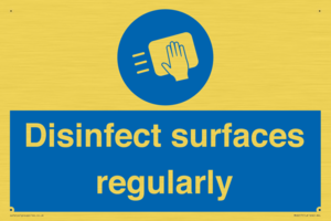 MH6017: Disinfect surfaces regularly