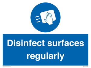 MH6017: Disinfect surfaces regularly