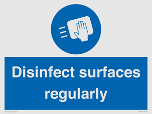 MH6017: Disinfect surfaces regularly