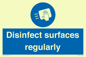 MH6017: Disinfect surfaces regularly