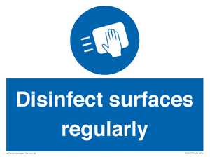 MH6017: Disinfect surfaces regularly