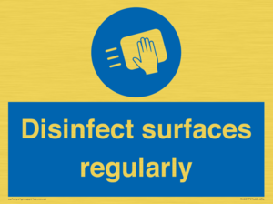 MH6017: Disinfect surfaces regularly