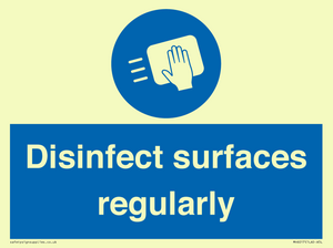 MH6017: Disinfect surfaces regularly