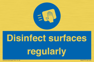 MH6017: Disinfect surfaces regularly