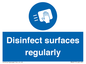 MH6017: Disinfect surfaces regularly