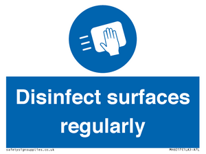 MH6017: Disinfect surfaces regularly